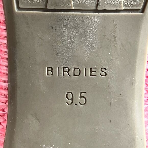 Birdies Womens The Starling Pink Lipstick Raffia Slip On Cushioned Flats Sz 9.5 - Picture 11 of 13